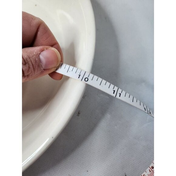 𝅺VINTAGE California Pottery Blue Duck Design Pie Plate Baking Dish Ovenware 10" - Picture 7 of 8